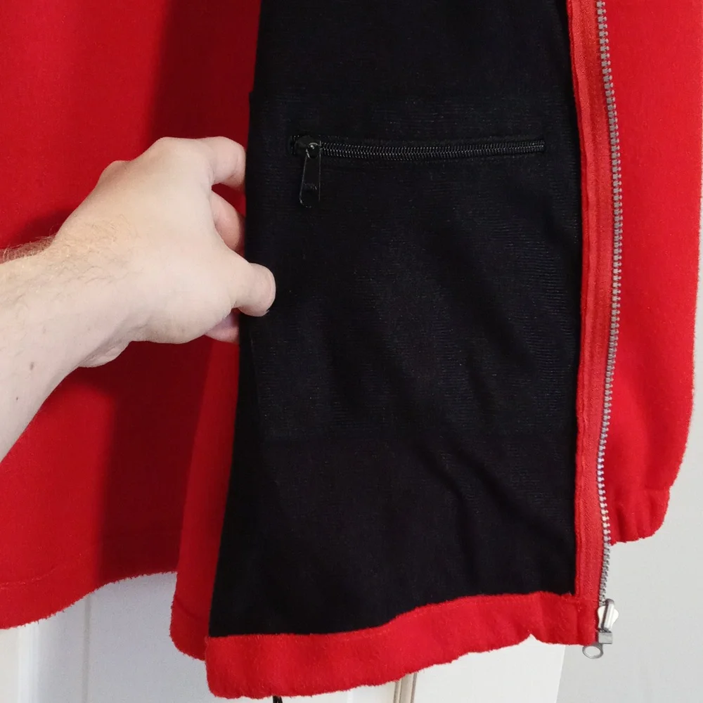 🌬VTG The North Face🌬 - Red/Black Denali Gore-Tex Windstopper Fleece Jacket